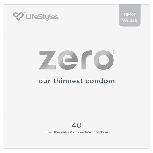 LifeStyles Zero Ultra-Thin 40 Condoms - Lubricated, Latex – view 2