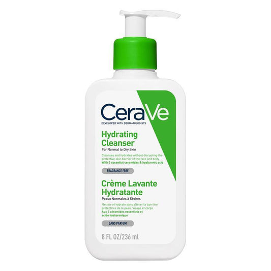 CeraVe Hydrating Cleanser 236ml - Gentle Hydration for All Skin Types - Auzzistore
