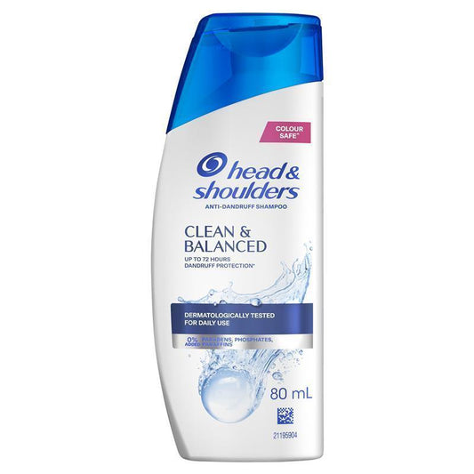 Head & Shoulders Clean and Balanced Shampoo 80ml - Anti-Dandruff Care