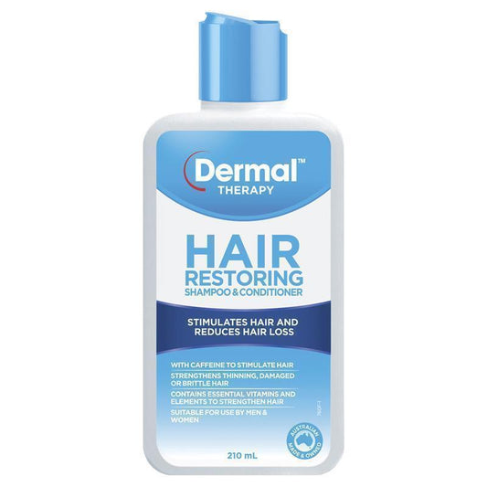 Dermal Therapy Hair Restoring Shampoo & Conditioner 210ml - 2-in-1 Formula