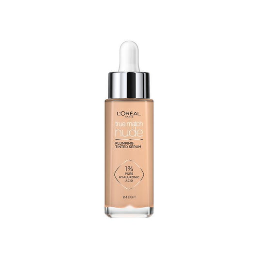 L'Oreal Paris True Match Nude Plumping Tinted Serum Foundation Light 2-3
