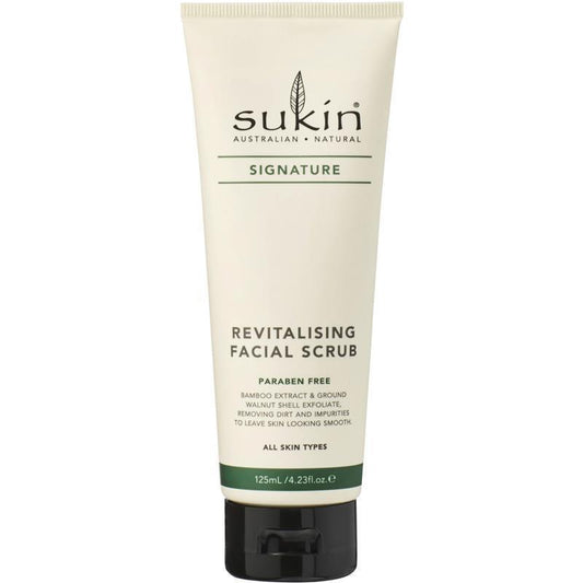 Sukin Signature Revitalising Facial Scrub 125ml - Exfoliating Cleanser-Auzzi Store