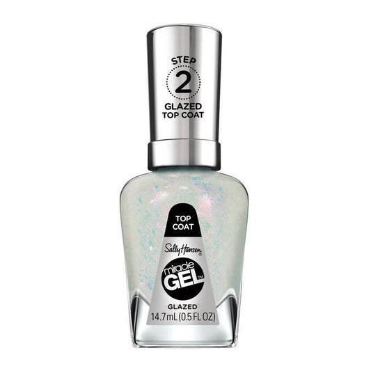 Sally Hansen Miracle Gel Nail Polish - Glazed Top Coat, 14.7 ML