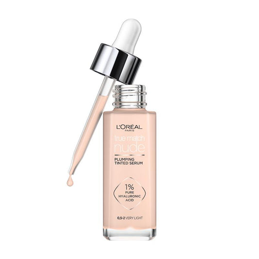 L'Oreal Paris True Match Nude Plumping Tinted Serum Foundation Light 0.5-2 – view 2
