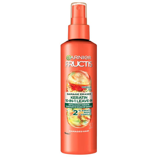 Garnier Fructis Keratin 10-in-1 Treatment Spray 150ml - Repair & Style - Auzzistore