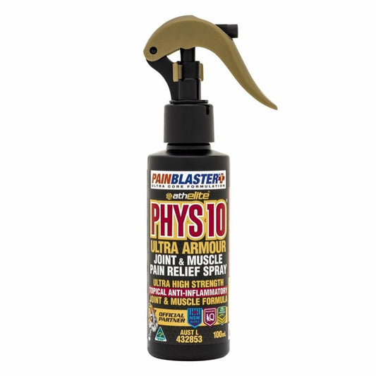 Athelite Powered By Pain Blaster PHYS10 Joint and Muscle Pain Relief Spray 100ml - Fast-Acting Relief-Auzzi Store