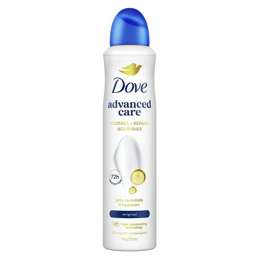 Dove Advanced Care Original Antiperspirant Deodorant Spray 250ml - Auzzistore