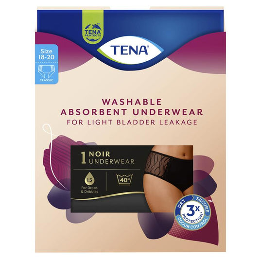 TENA Washable Absorbent Underwear Classic Noir - Size 18-20 – view 2