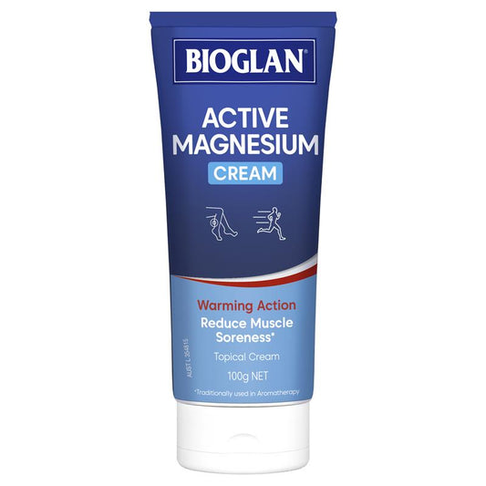 Bioglan Active Magnesium Cream 100g - Natural Muscle Relief - Auzzistore