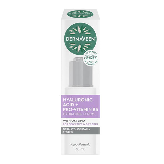 DermaVeen Hyaluronic Acid + Pro-Vitamin B5 Hydrating Serum - 30ml