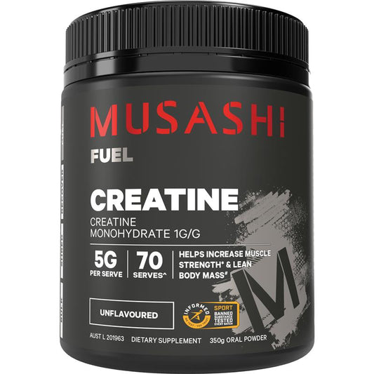 Musashi Creatine Monohydrate Unflavoured - 350g - Auzzi Store