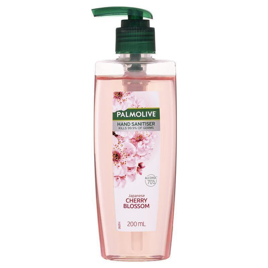 Palmolive Non-sticky Hand Sanitiser Japanese Cherry Blossom Pump 200mL - Antibacterial Protection - Auzzi Store
