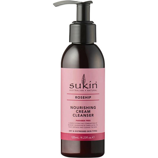 Sukin Rosehip Nourishing Cream Cleanser 125ml - Hydrate & Refresh Your Skin - Auzzi Store