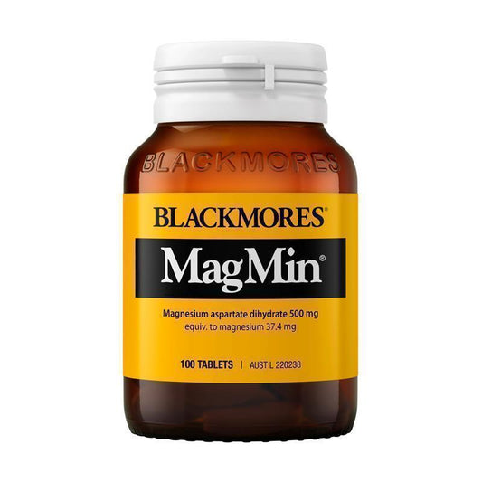 Blackmores MagMin 500mg Bioavailable Magnesium Tablets, 100 Count