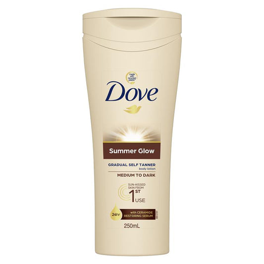 Dove Summerglow Body Lotion Medium to Dark Skin 250ml - Natural Glow - Auzzistore