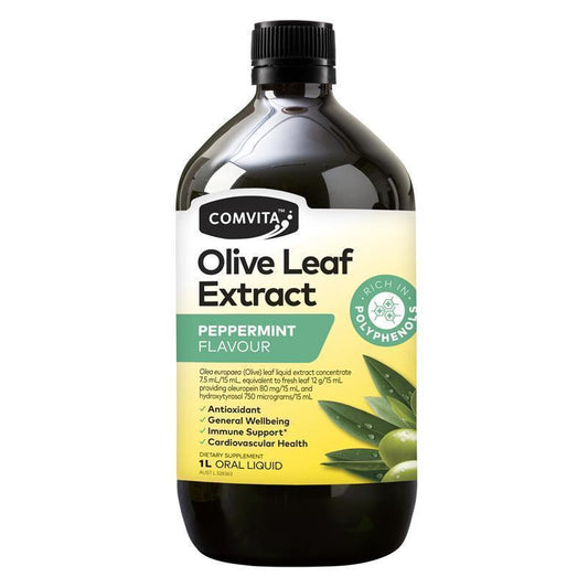 Comvita Olive Leaf Extract Peppermint - 1 Litre-Auzzi Store