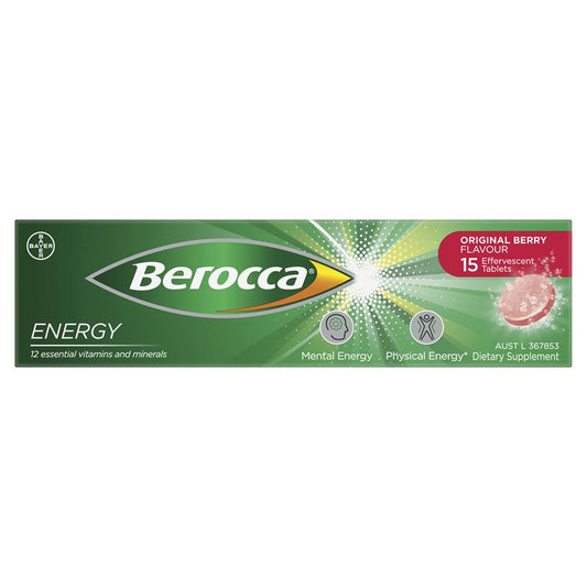 Berocca Energy Original Berry 15 Effervescent Tablets - Energize Your Life – view 2