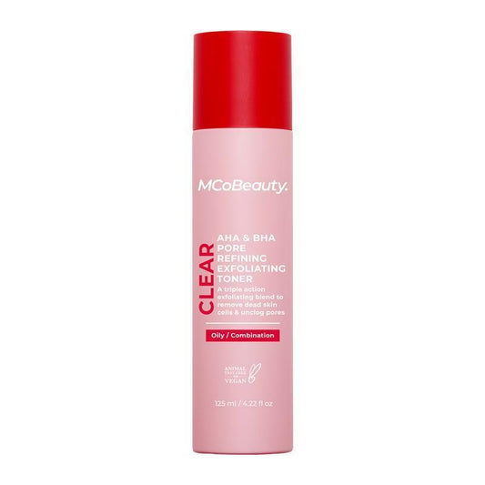 McoBeauty Clear AHA & BHA Pore Refining Exfoliating Toner 125ml