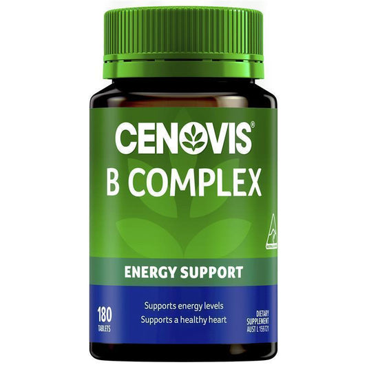Cenovis B Complex Vitamins - 180 Tablets for Energy & Wellbeing - Auzzistore