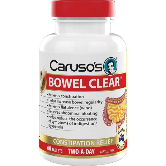 Caruso's Bowel Clear - 60 Herbal Tablets for Digestive Health-Auzzi Store