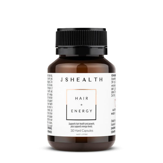 JSHEALTH Hair + Energy Formula 30 Capsules - Hair Growth & Vitality