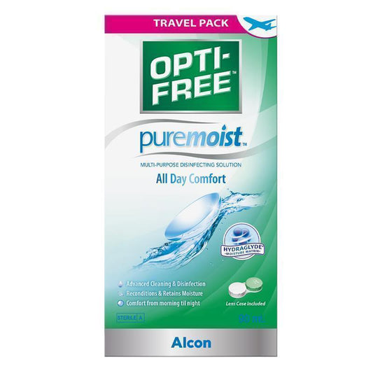 Opti Free PureMoist 90mL - Advanced Contact Lens Care Solution-Auzzi Store
