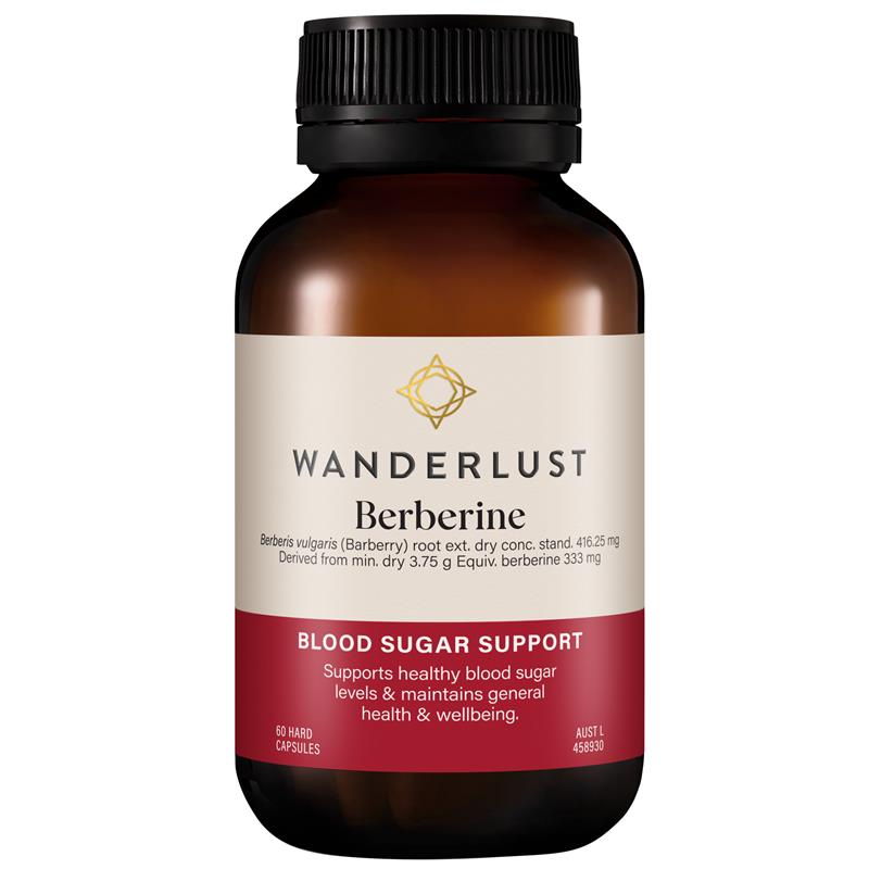 Wanderlust Berberine 333mg - 60 Vegan Capsules for Blood Sugar Support