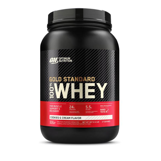 Optimum Nutrition Gold Standard 100% Whey Cookies & Cream - 907g