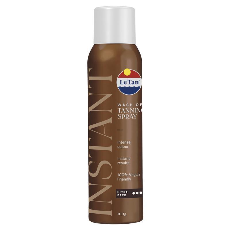 Le Tan Instant Wash Off Spray Ultra Dark 100g - Instant Bronzed Glow