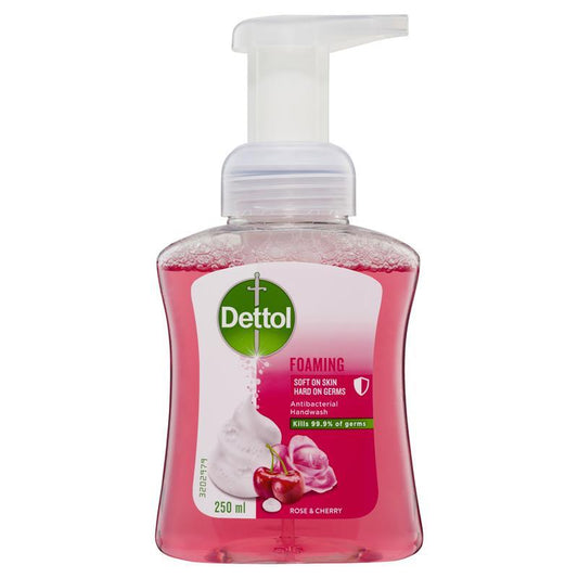 Dettol Foaming Antibacterial Hand Wash - Rose and Cherry in Bloom 250 ml-Auzzi Store