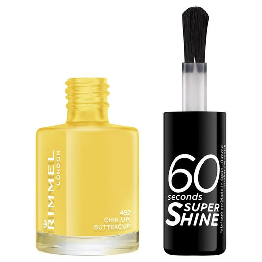 Rimmel 60 Seconds Super Shine Nail Polish 452 Chin Up Buttercup – view 2