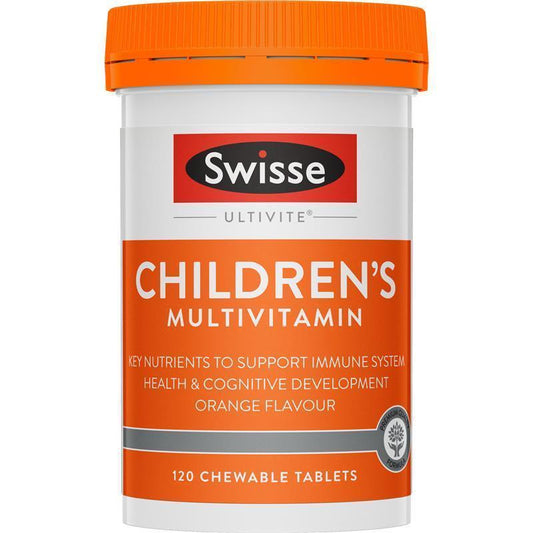 Swisse Children's Ultivite Multivitamin - 120 Chewable Tablets for Optimal Growth-Auzzi Store
