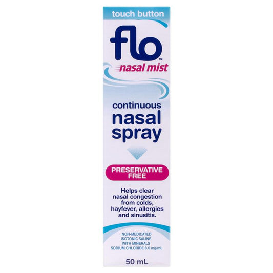 FLO Nasal Mist 50ml - Preservative-Free Relief for Nasal Congestion - Auzzi Store