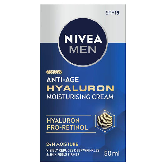 NIVEA MEN Active Age Moisturising Cream with SPF 15 - 50ml-Auzzi Store