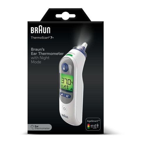 Braun Thermoscan 7+ Ear Thermometer - Accurate Temperature Measurement - Auzzistore