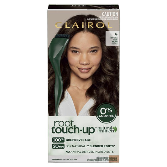 Clairol Root Touch Up Natural Instincts 4 Dark Brown - Permanent Hair Colour (35g) – view 2