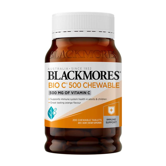 Blackmores Bio C 500mg 200 Chewable Tablets - Immune Support - Auzzi Store