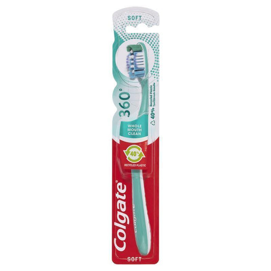 Colgate 360 Whole Mouth Clean Compact Head Toothbrush - Soft-Auzzi Store