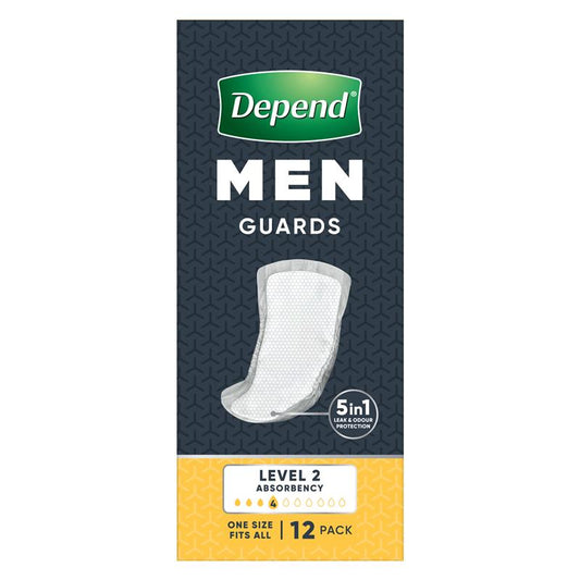 Depend for Men Guards - 12 Pack for Discreet Protection-Auzzi Store