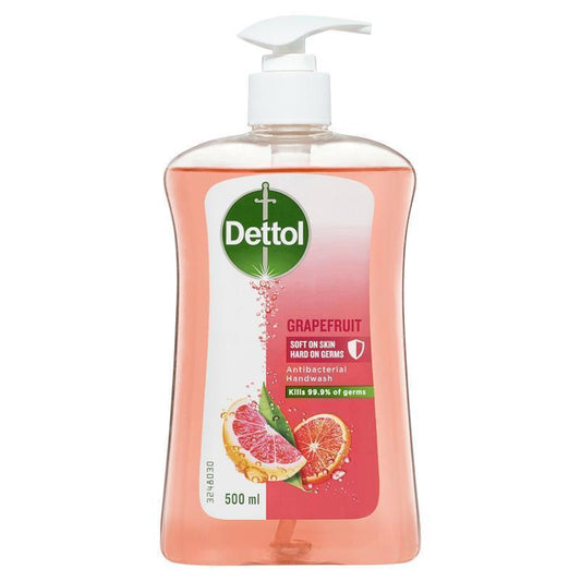 Dettol Antibacterial Liquid Hand Wash Pump Grapefruit - 500ml