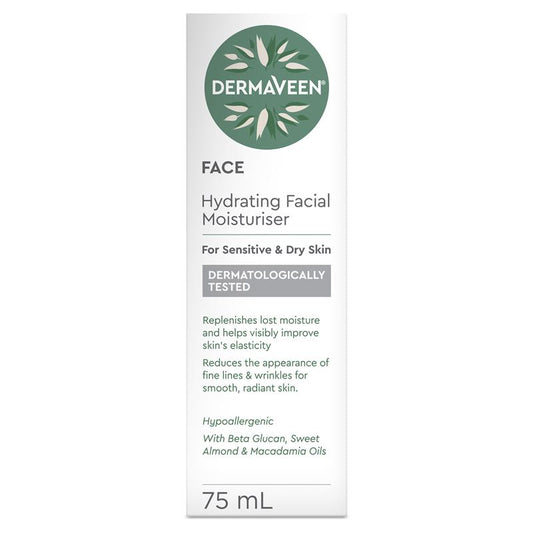 DermaVeen Hydrating Face Moisturiser 75ml-Auzzi Store