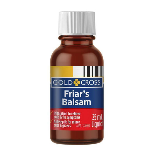 Gold Cross Friars Balsam 25ml - Natural Cold Relief-Auzzi Store