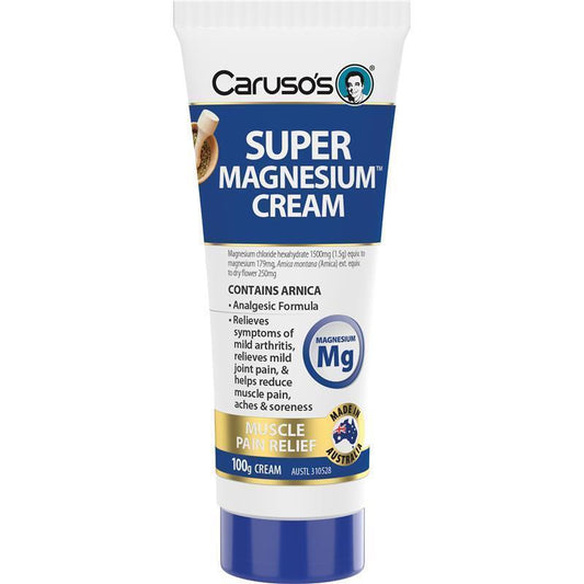 Caruso's Super Magnesium Cream 100g - Natural Relief for Muscle Pain - Auzzi Store