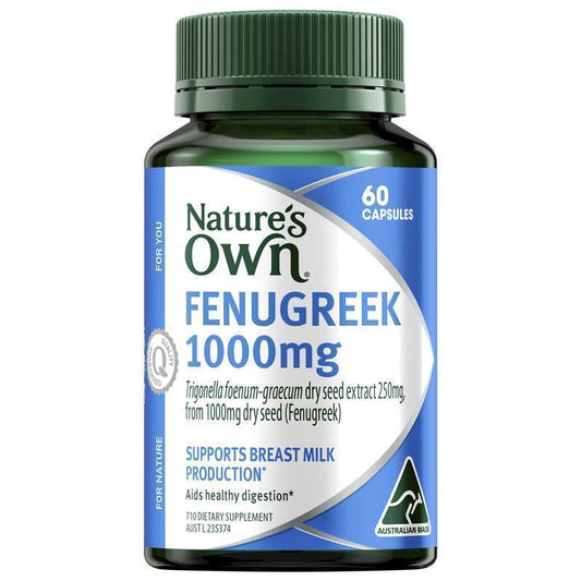 Nature's Own Fenugreek 1000mg 60 Capsules - Support for Digestion-Auzzi Store
