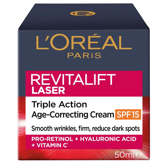L'Oreal Paris Revitalift Laser X3 Day Cream SPF 15 50ml - Anti-Aging Powerhouse - Auzzistore