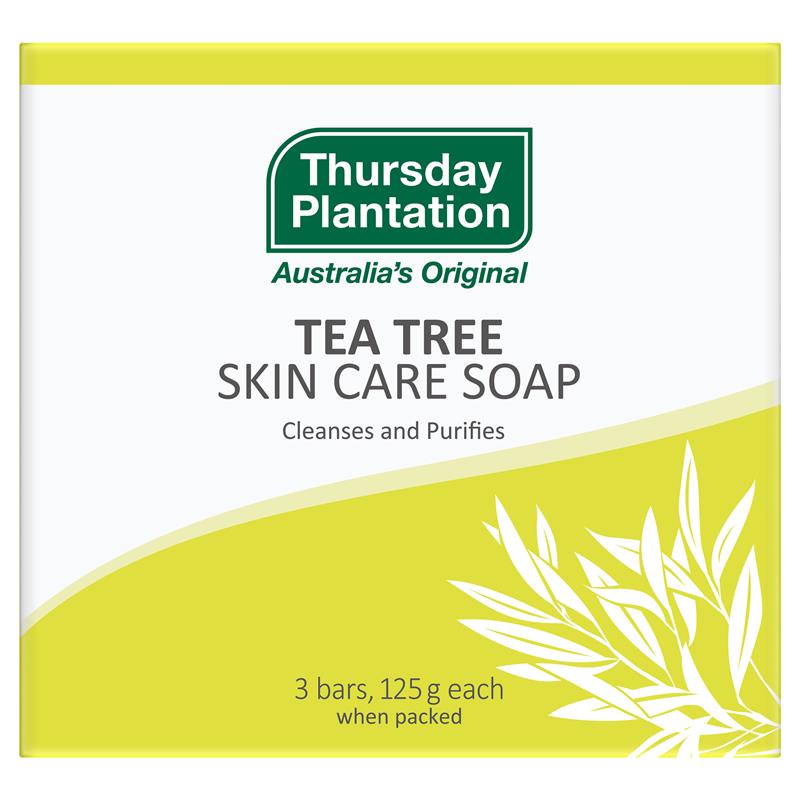 Thursday Plantation Tea Tree Purifying Soap 3x125g - All Skin Types