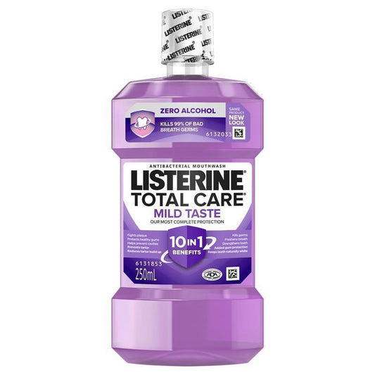 Listerine Total Care Zero Alcohol Antibacterial Mouthwash 250mL - Complete Oral Protection-Auzzi Store