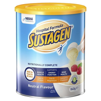 Sustagen Hospital Formula Nutritional Supplement - Neutral Flavour, 840g - Auzzi Store