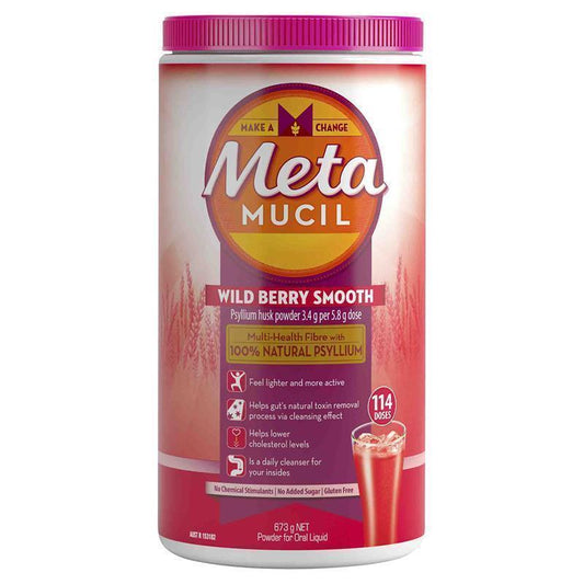 Metamucil Fibre Supplement Wild Berry Smooth - 114 Doses-Auzzi Store