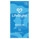 LifeStyles Regular Condoms 10 Pack – Natural Latex, Lubricated, Comfort Fit – view 2